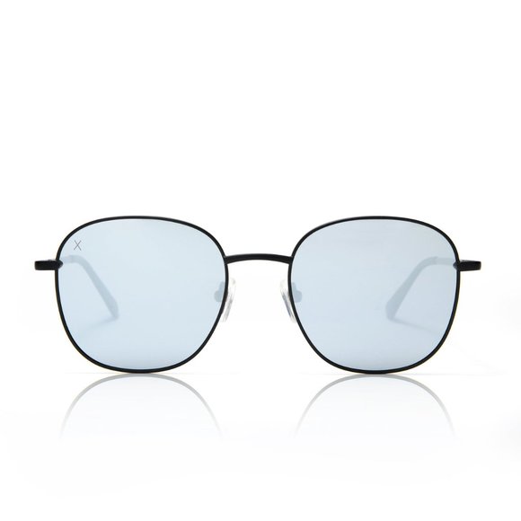 Avalon Sunglasses in Matte Black / Grey Mirror